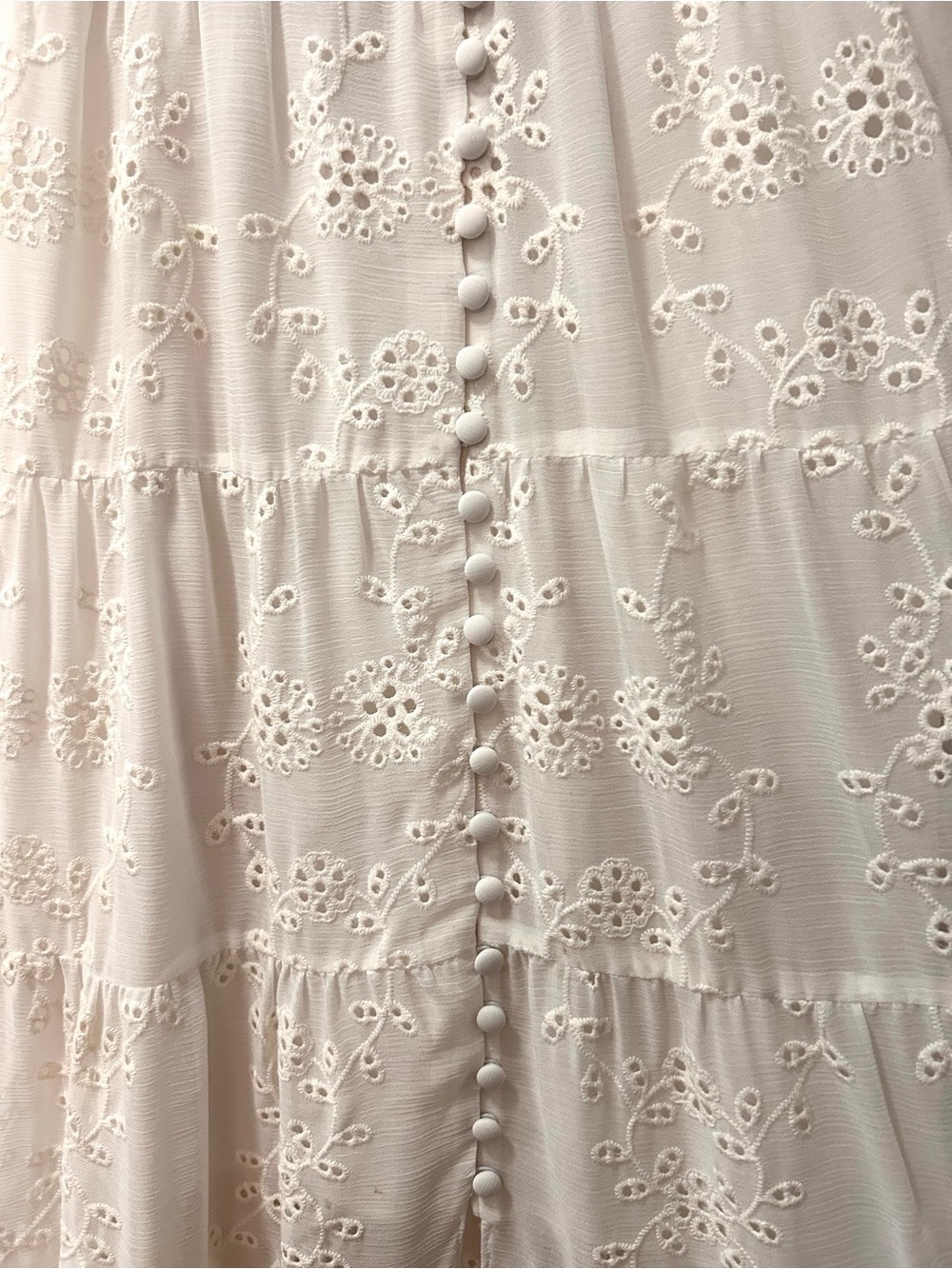 Alice and Olivia Shanti Eyelet Maxi Dress | Size 4 - Picture 4 of 7